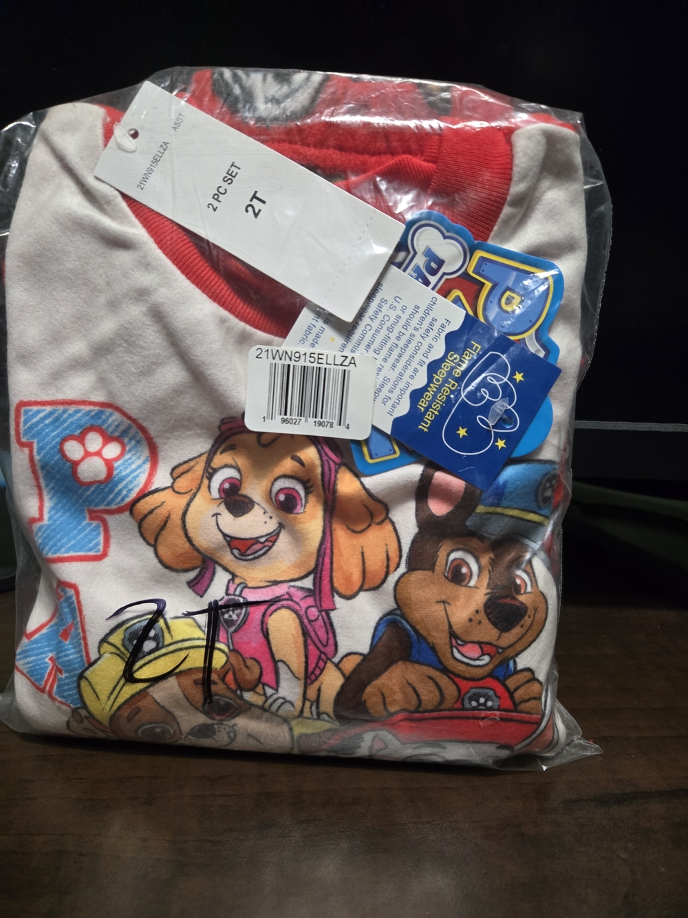 Paw Patrol Toddler Tee in White and Red